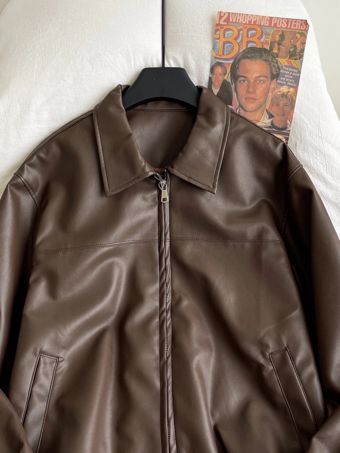 Babe alert leather jacket LJ121 images